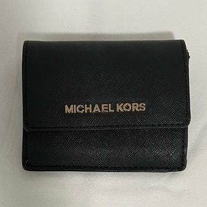 Michael Kors Black/Gold Wallet with Keychain